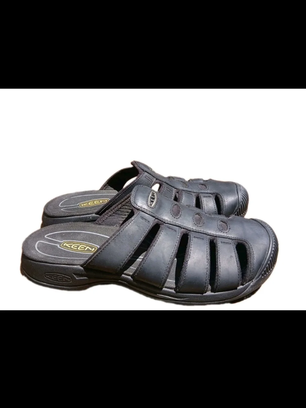 KEEN Men's Aruba Black Closed-Toe Slide Slip-On Sandals US 8.5 EU 41